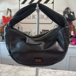 Frances Valentine Sleek Black Hobo Bag